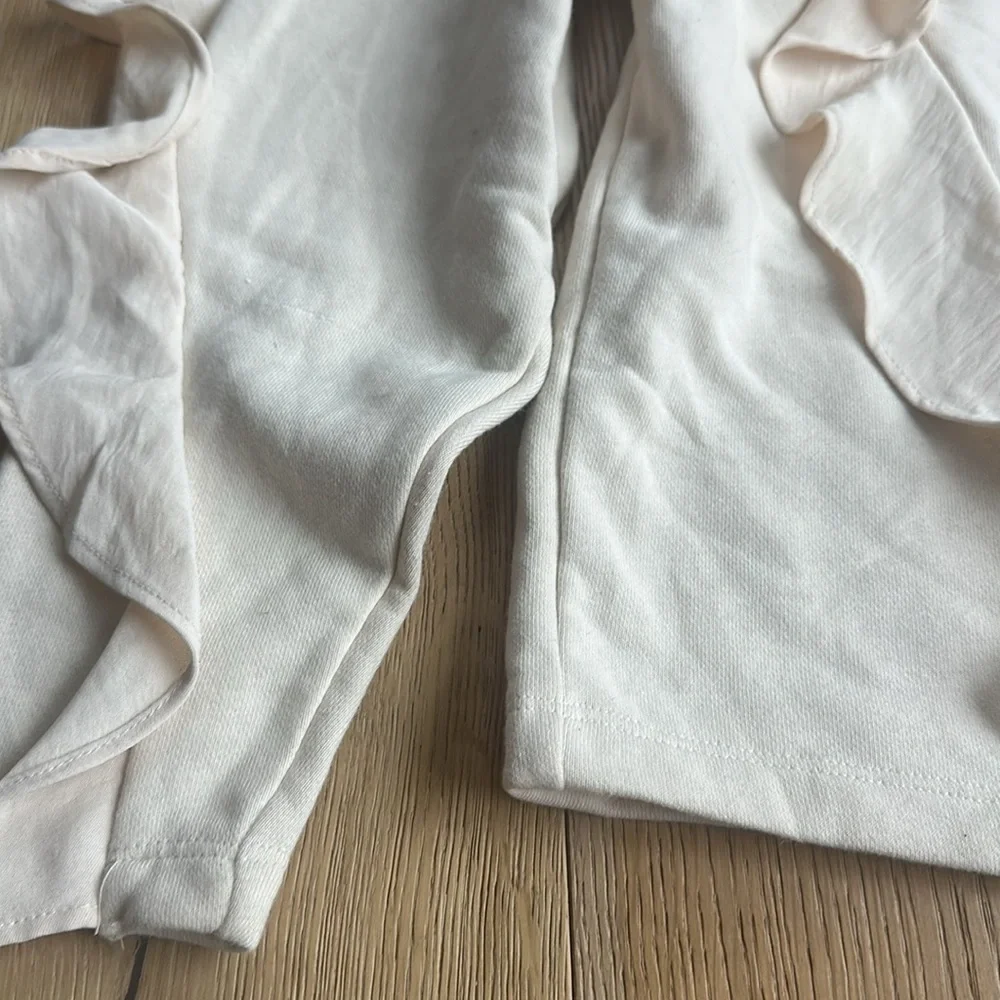 Women's Ruffle Sweatshirt - A New Day - Beige Size Medium NWT